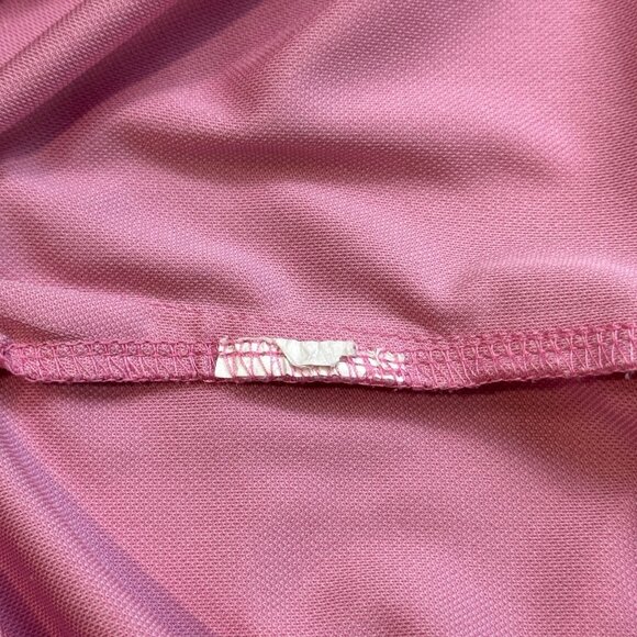 Nicklaus Mens Pink Hibiscus Pattern Golf Polo Shirt Short Sleeve Collared 2XL - Picture 6 of 10